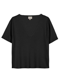 Herrlicher Koszulka "Novalee" w kolorze czarnym ze sklepu Limango Polska w kategorii Bluzki damskie - zdjęcie 188630575