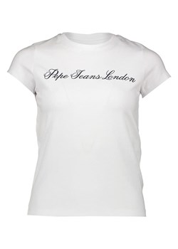 Pepe Jeans Koszulka w kolorze białym ze sklepu Limango Polska w kategorii Bluzki damskie - zdjęcie 188631126