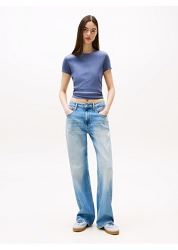 TOMMY JEANS Koszulka w kolorze niebieskim ze sklepu Limango Polska w kategorii Bluzki damskie - zdjęcie 188631215