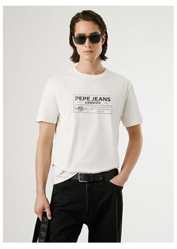 Pepe Jeans Koszulka "Tharky" w kolorze kremowym ze sklepu Limango Polska w kategorii T-shirty męskie - zdjęcie 188631539