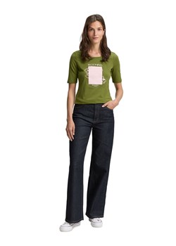 Tom Tailor Koszulka w kolorze zielonym ze sklepu Limango Polska w kategorii Bluzki damskie - zdjęcie 188631639