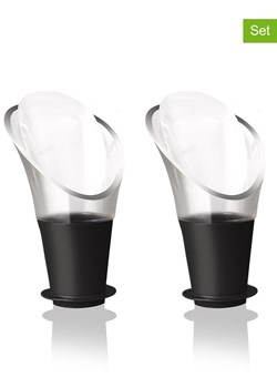 Vacu Vin Nalewaki (2 szt.) ''Crystal'' w kolorze czarnym do wina - dł. 5,8 cm ze sklepu Limango Polska w kategorii Naczynia - zdjęcie 188632058