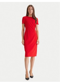 Calvin Klein Sukienka koktajlowa LV044E048G Czerwony Slim Fit ze sklepu MODIVO w kategorii Sukienki - zdjęcie 188632225