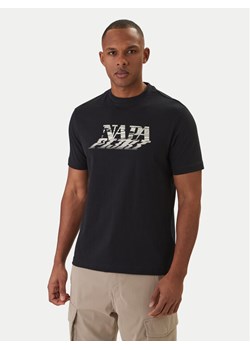 Napapijri T-Shirt Lodestar NP0A4FGY Czarny Regular Fit ze sklepu MODIVO w kategorii T-shirty męskie - zdjęcie 188632326
