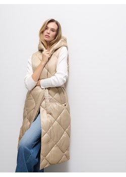Mohito - Pikowana beżowa kamizelka - beżowy ze sklepu Mohito w kategorii Kamizelki damskie - zdjęcie 188632995