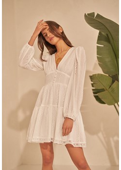 Biała Sukienka Arierith ze sklepu renee.pl w kategorii Sukienki - zdjęcie 188633045