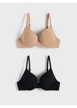 Reserved - Biustonosz push up 2 pack - czarny ze sklepu Reserved w kategorii Biustonosze - zdjęcie 188633085