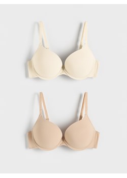 Reserved - Biustonosz super push up 2 pack - złamana biel ze sklepu Reserved w kategorii Biustonosze - zdjęcie 188633098