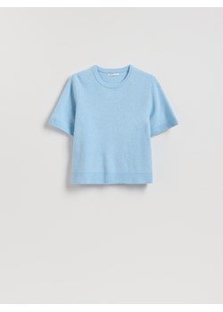 Reserved - Wełniany sweter - jasnoniebieski ze sklepu Reserved w kategorii Bluzki damskie - zdjęcie 188633266