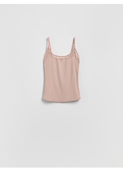 Reserved - Top z koronką - brudny róż ze sklepu Reserved w kategorii Podkoszulki i halki - zdjęcie 188633289