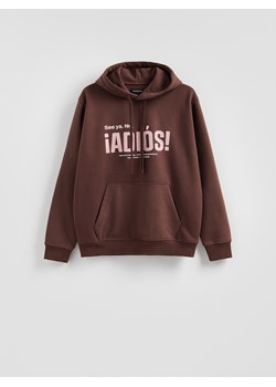 Reserved - Bluza z nadrukiem - bordowy ze sklepu Reserved w kategorii Bluzy męskie - zdjęcie 188633386