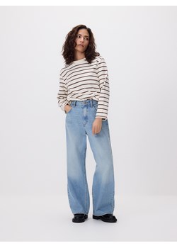 Reserved - Jeansy wide leg z krótszą nogawką - niebieski ze sklepu Reserved w kategorii Jeansy damskie - zdjęcie 188633559