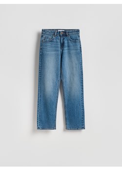 Reserved - Jeansy straight z krótszą nogawką - granatowy ze sklepu Reserved w kategorii Jeansy damskie - zdjęcie 188633656