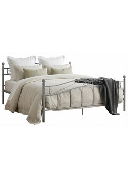 Szare metalowe łóżko industrialne 140x200 cm G6-B38 ze sklepu Edinos.pl w kategorii Łóżka i materace - zdjęcie 188634327