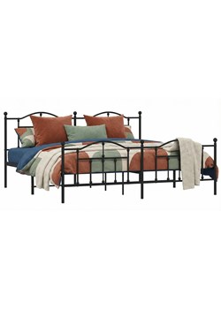 Czarne metalowe łóżko loftowe 200x200cm T9-P29 ze sklepu Edinos.pl w kategorii Łóżka i materace - zdjęcie 188634367