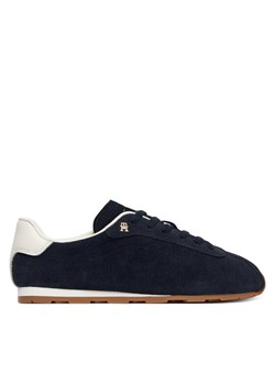 Sneakersy Tommy Hilfiger Th Bella Low Runner Suede FW0FW09189 Granatowy ze sklepu eobuwie.pl w kategorii Buty sportowe damskie - zdjęcie 188634898
