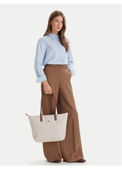 Torebka Tommy Hilfiger Popette Tote AW0AW17711 Écru ze sklepu eobuwie.pl w kategorii Torby Shopper bag - zdjęcie 188634976