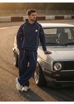 Sinsay - Spodnie wide leg z kontrastową lamówką - szary ze sklepu Sinsay w kategorii Spodnie męskie - zdjęcie 188637045