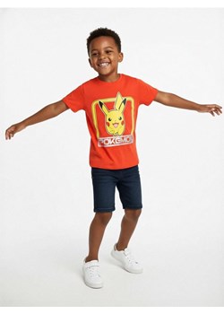 Sinsay - Bawełniana koszulka z nadrukiem Pokemon - pomarańczowy ze sklepu Sinsay w kategorii T-shirty chłopięce - zdjęcie 188637047