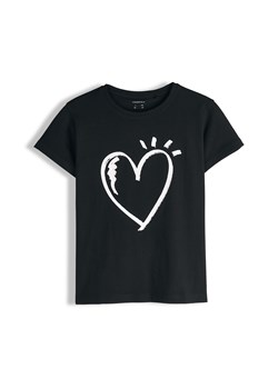 GATE Bawełniana koszulka z nadrukiem 8Y ze sklepu gateshop w kategorii Bluzki dziewczęce - zdjęcie 188638238