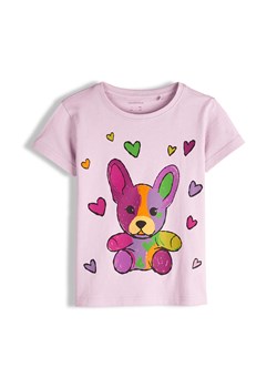 GATE Bawełniana koszulka z nadrukiem 3Y ze sklepu gateshop w kategorii Bluzki dziewczęce - zdjęcie 188638285