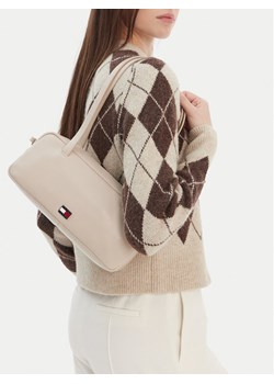 Torebka Tommy Jeans Tjw City Shoulder Bag AW0AW18075 Beżowy ze sklepu eobuwie.pl w kategorii Torebki damskie - zdjęcie 188639408