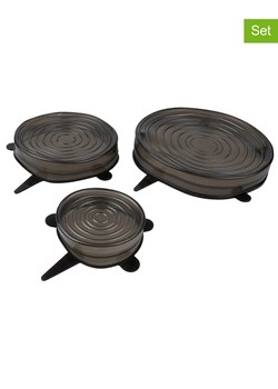 Chefkoch Silikonowe pokrywki (2 szt.) w kolorze czarnym ze sklepu Limango Polska w kategorii Pojemniki kuchenne - zdjęcie 188640037