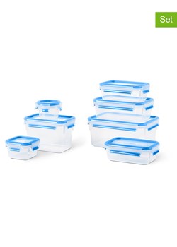 Emsa Pojemniki (7 szt.) "Clip &amp; Close" w kolorze niebieskim na żywność ze sklepu Limango Polska w kategorii Pojemniki kuchenne - zdjęcie 188640059