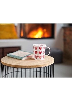 Eigenart Kubek "Hearts" w kolorze biało-czerwonym do herbaty - 500 ml ze sklepu Limango Polska w kategorii Dzbanki i zaparzacze - zdjęcie 188640115