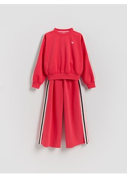 Reserved - Bawełniany komplet - intensywny róż ze sklepu Reserved w kategorii Bluzy dziewczęce - zdjęcie 188640587