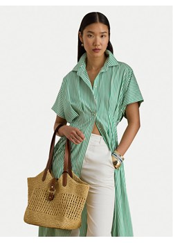 Torebka LAUREN RALPH LAUREN 431P03408001 Brązowy ze sklepu eobuwie.pl w kategorii Torby Shopper bag - zdjęcie 188640749