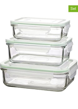 Glasslock Pojemniki (3 szt.) "Classic Microwave" w kolorze zielonym ze sklepu Limango Polska w kategorii Pojemniki kuchenne - zdjęcie 188641925
