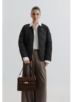 Estro: Ciemnobrązowa torba damska na ramię z włoskiego weluru naturalnego Premium ze sklepu Estro w kategorii Listonoszki - zdjęcie 188642988