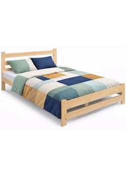 Skandynawskie Drewniane Łóżko Do Sypialni 140X200 E6-N07 ze sklepu Edinos.pl w kategorii Łóżka i materace - zdjęcie 188643477