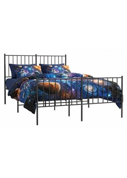 Czarne metalowe łóżko loftowe 120x200cm C5-A29 ze sklepu Edinos.pl w kategorii Łóżka i materace - zdjęcie 188643485