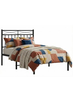 Czarne Metalowe Łóżko Industrialne 100X200 Cm A3-R36 ze sklepu Edinos.pl w kategorii Łóżka i materace - zdjęcie 188643497