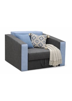 Szaro-niebieski rozkładany fotel amerykanka W4-L02 ze sklepu Edinos.pl w kategorii Łóżka dziecięce - zdjęcie 188643507