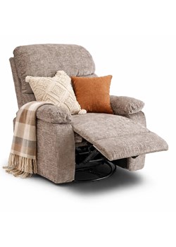 Beżowy fotel rozkładany N8-R32 ze sklepu Edinos.pl w kategorii Krzesła biurowe - zdjęcie 188643509