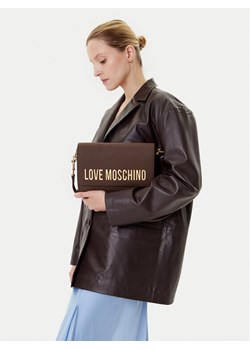 Torebka LOVE MOSCHINO JC4023PP1NKD0301 Brązowy ze sklepu eobuwie.pl w kategorii Listonoszki - zdjęcie 188643695