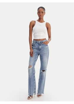 Guess Top W6RP39 KD092 Biały Regular Fit ze sklepu MODIVO w kategorii Bluzki damskie - zdjęcie 188644228