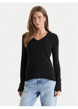 Tommy Hilfiger Sweter WW0WW43505 Czarny Regular Fit ze sklepu MODIVO w kategorii Swetry damskie - zdjęcie 188644289