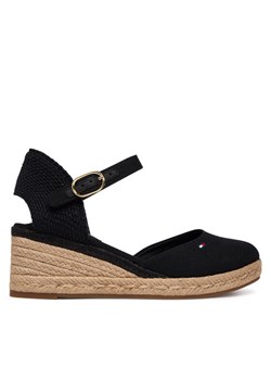 Tommy Hilfiger Espadryle Mid Wedge Espad Closed Toe FW0FW09233 Czarny ze sklepu MODIVO w kategorii Espadryle damskie - zdjęcie 188644298