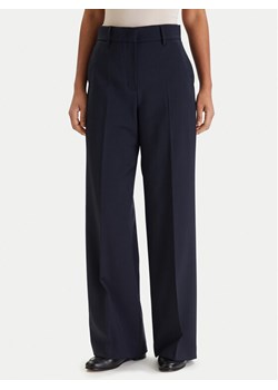 Weekend Max Mara Spodnie palazzo Visivo 2615131041 Granatowy Relaxed Fit ze sklepu MODIVO w kategorii Spodnie damskie - zdjęcie 188644335