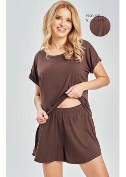 Krótka piżama damska czekoladowa 3527 Paloma, Kolor czekoladowy, Rozmiar S, Taro ze sklepu Primodo w kategorii Piżamy damskie - zdjęcie 188644888