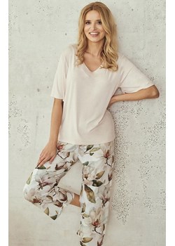 Bawełniana piżama damska 3535 Afrodyta 7/8, Kolor beżowy-wzór, Rozmiar M, Taro ze sklepu Primodo w kategorii Piżamy damskie - zdjęcie 188644897