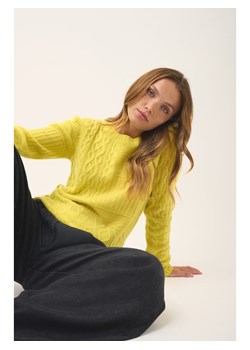 Just Cashmere Kaszmirowy sweter "Amala" w kolorze żółtym ze sklepu Limango Polska w kategorii Swetry damskie - zdjęcie 188645217