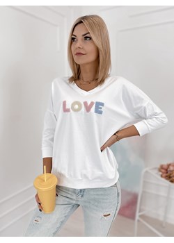 bluzka margery biała one size ze sklepu UBRA w kategorii Bluzki damskie - zdjęcie 188645508