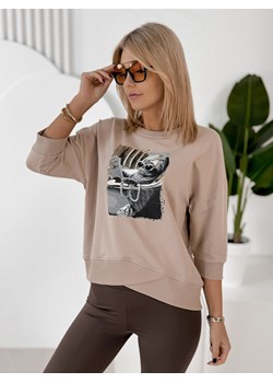 bluzka melisandre beżowa one size ze sklepu UBRA w kategorii Bluzki damskie - zdjęcie 188645657