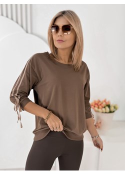 bluzka orlando brązowa one size ze sklepu UBRA w kategorii Bluzki damskie - zdjęcie 188645689