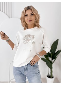 bluzka lance ecru one size ze sklepu UBRA w kategorii Bluzki damskie - zdjęcie 188646028